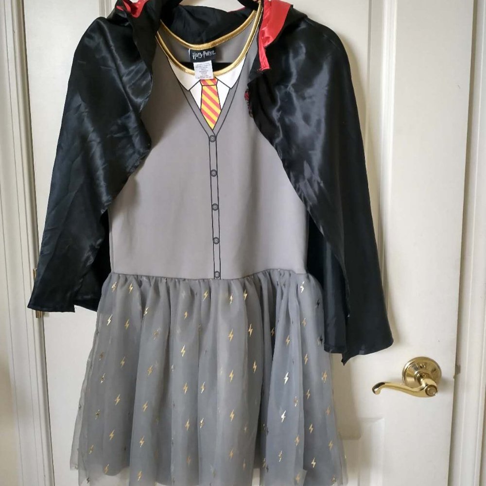 Harry Potter Girls Dress Hermione Hogwarts Crest Hooded Cloak XL (14-16)